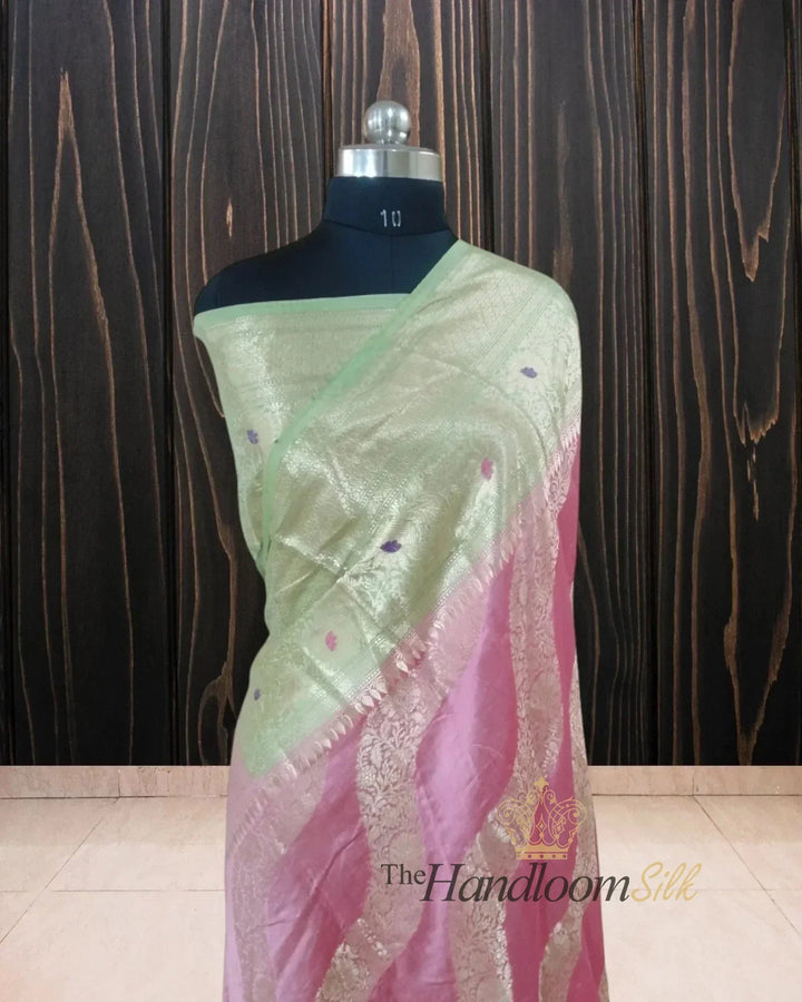 Pure Chiniya Silk Banarasi Saree - The Handloom Silk