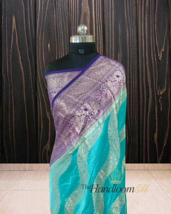 Pure Chiniya Silk Banarasi Saree - The Handloom Silk