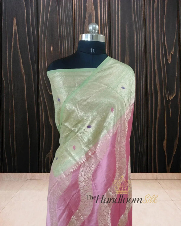 Pure Chiniya Silk Banarasi Saree - The Handloom Silk