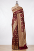 Banarasi Silk Saree - Deep Maroon