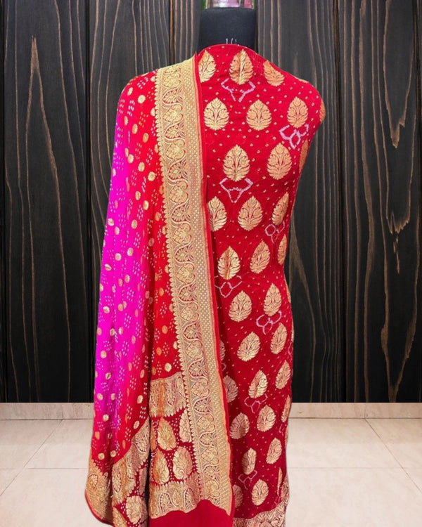 Pure Khaddi Georgette Handloom 3 pcs suit